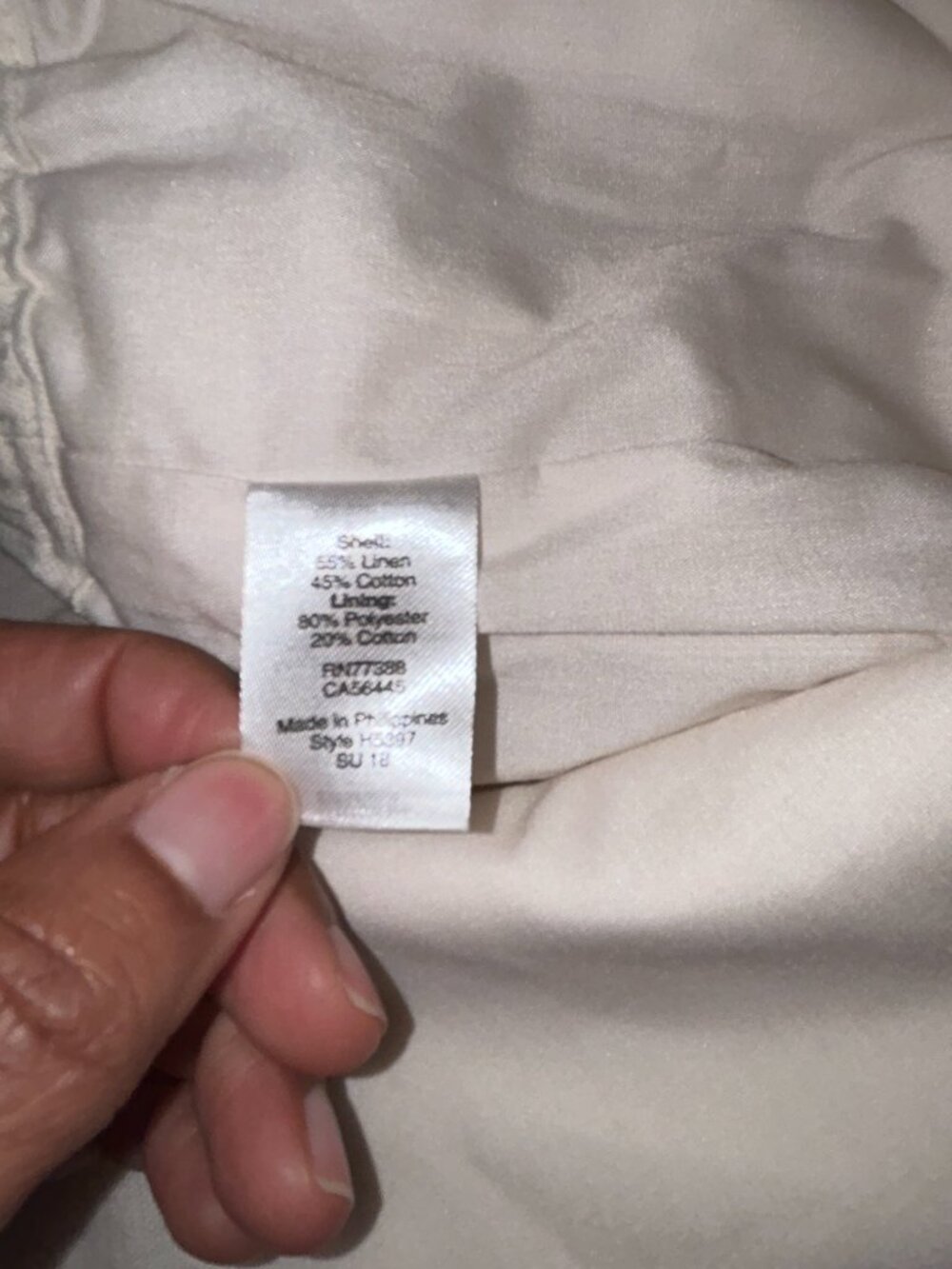 Women's J. Crew Ivory Scalloped Hem Mini Skirt Size 12 Like New - Picture 7 of 7
